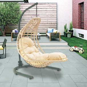 Градинска единична люлка PVC ратан FORMET ➤ топ цена ➤ dshome.bg