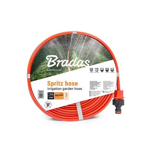 Разпръскващ маркуч Spritz Hose 1/2″ 7.5 м оранжев BRADAS