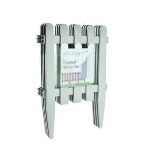 Градинска ограда 40x59 см бяла IBC2 SERINOVA ➤ топ цена ➤ dshome.bg