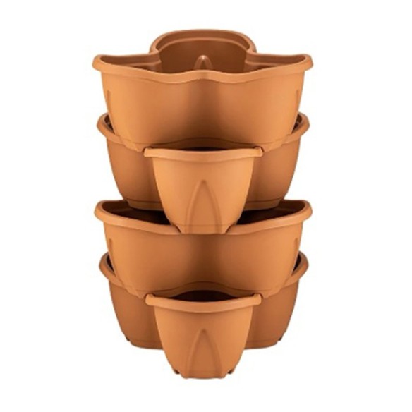 Тройна саксия за цветя Pamukkale 12.5 л PKS3 SERINOVA ➤ топ цена ➤ dshome.bg