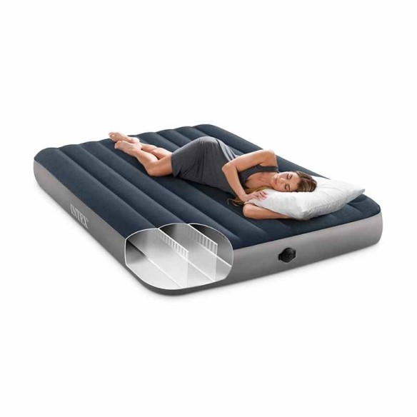 Надуваем дюшек Dura-Beam Single-High 152x203x25 см INTEX ➤ топ цена ➤ dshome.bg