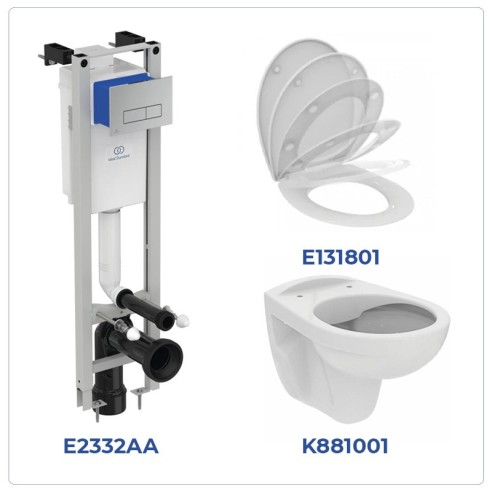 Комплект за вграждане Eurovit Rimless R052701 VIDIMA ➤ топ цена ➤ dshome.bg