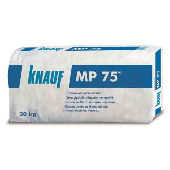 Гипсова мазилка за машинно полагане 30 кг MP75 KNAUF ➤ топ цена ➤ dshome.bg