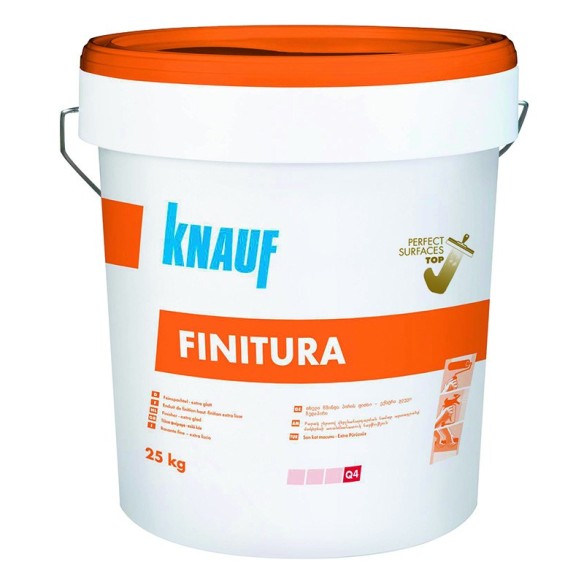 Суперфина готова шпакловка за перфектна повърхност 6 кг Finitura KNAUF ➤ топ цена ➤ dshome.bg