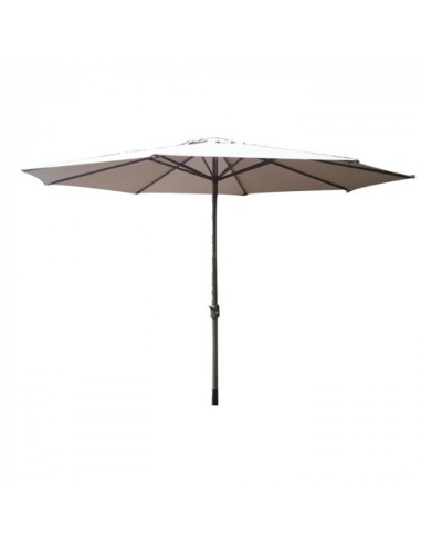 Градински алуминиев чадър с механизъм 350 см таупе TLB005-350-6