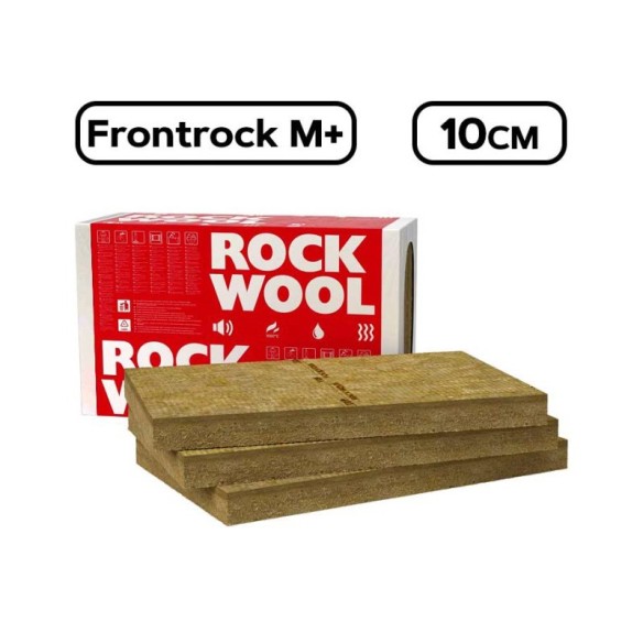 Каменна вата 10 см 1200x600 мм Frontrock Max+ ROCKWOOL ➤ топ цена ➤ dshome.bg