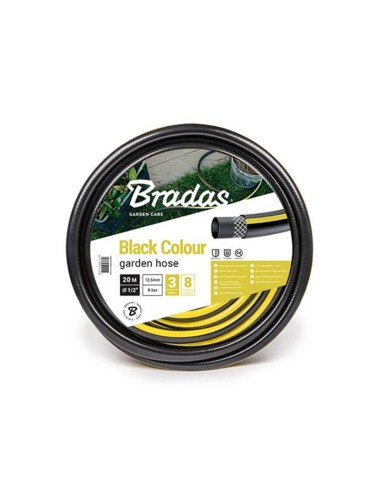 Градински маркуч трислоен 1/2" 20 м Black color BRADAS