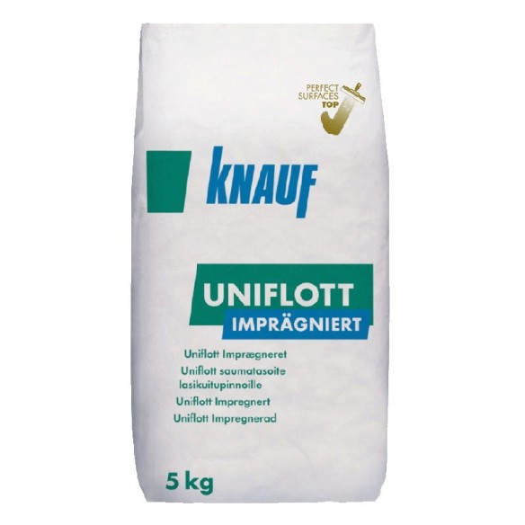 Шпакловъчна импрегнирана смес Uniflott 5 кг KNAUF ➤ топ цена ➤ dshome.bg