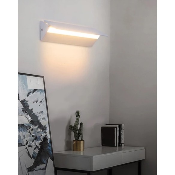Правоъгълен аплик 1 стенен 10 W бял DREAM LIGHTS ➤ топ цена ➤ dshome.bg