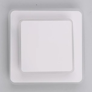 Стенен аплик Двоен квадрат бял мат DREAM LIGHTS ➤ топ цена ➤ dshome.bg