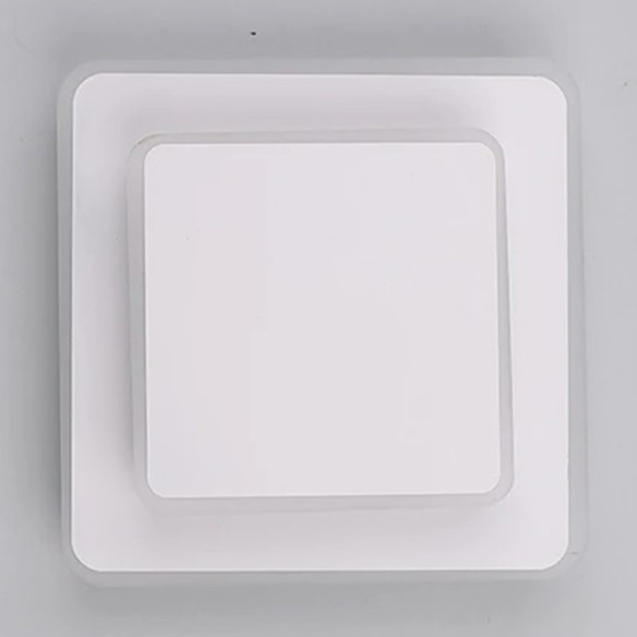 Стенен аплик Двоен квадрат бял мат DREAM LIGHTS ➤ топ цена ➤ dshome.bg