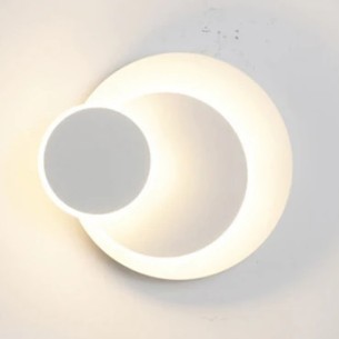 Стенен аплик Тройна окръжност бял мат DREAM LIGHTS ➤ топ цена ➤ dshome.bg