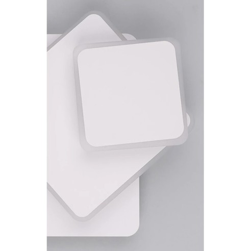 Стенен аплик Троен квадрат бял мат DREAM LIGHTS ➤ топ цена ➤ dshome.bg
