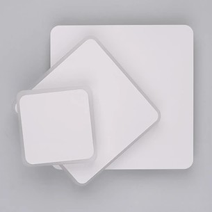 Стенен аплик Троен квадрат бял мат DREAM LIGHTS ➤ топ цена ➤ dshome.bg