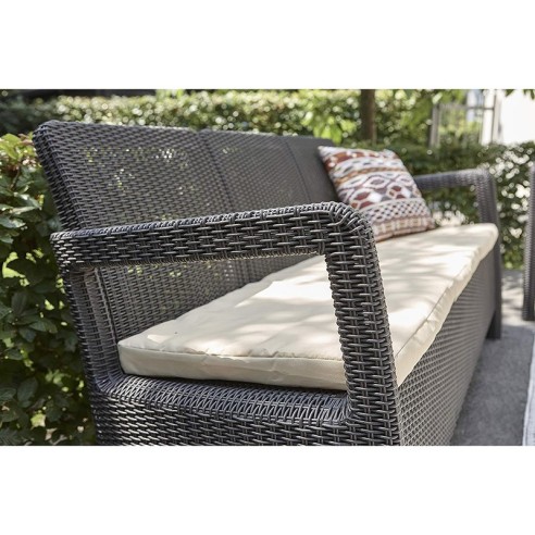 Градински комплект от PVC ратан 4 части set 3 Tarifa ALLIBERT ➤ топ цена ➤ dshome.bg