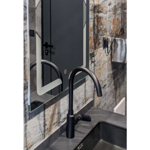 Смесител за кухня Life Black черен CASCADA ➤ топ цена ➤ dshome.bg 2