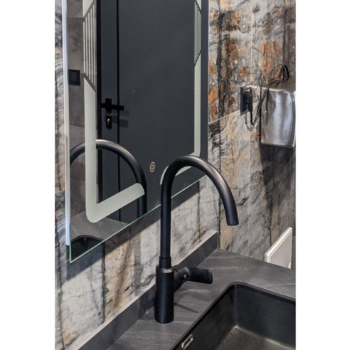 Смесител за кухня Life Black черен CASCADA ➤ топ цена ➤ dshome.bg