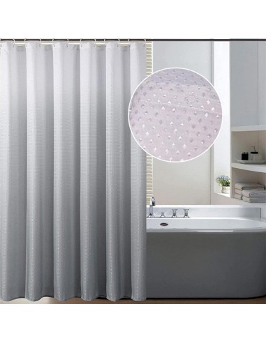 Душ завеса за баня 180x180 см сива