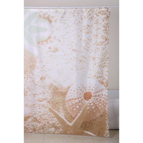 Душ завеса за баня 180x200 см Цветя и миди INTER CERAMIC ➤ топ цена ➤ dshome.bg