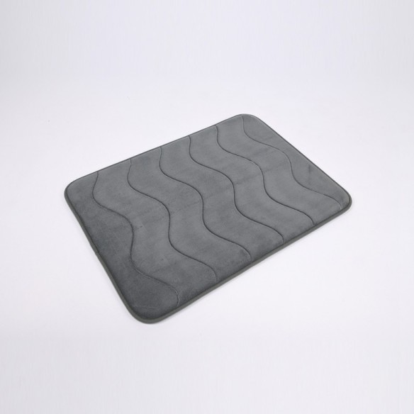 Постелка за баня с Memory пяна 50x70 см сива INTER CERAMIC ➤ топ цена ➤ dshome.bg