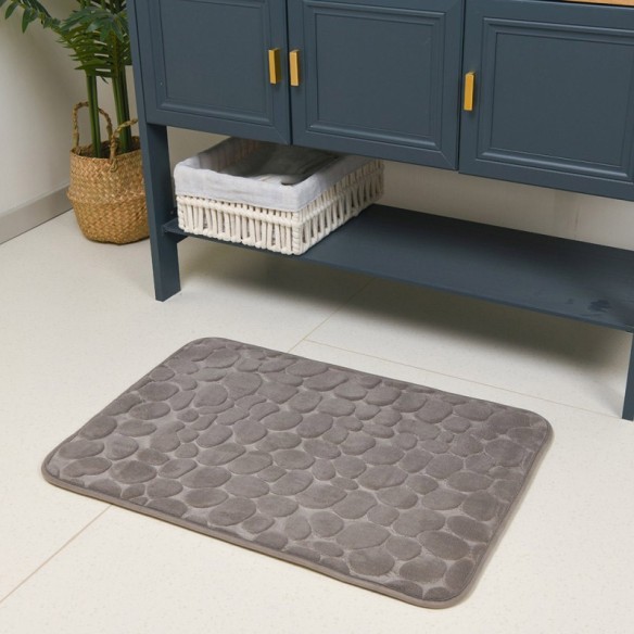 Постелка за баня с Memory пяна 50x70 см кафява INTER CERAMIC ➤ топ цена ➤ dshome.bg