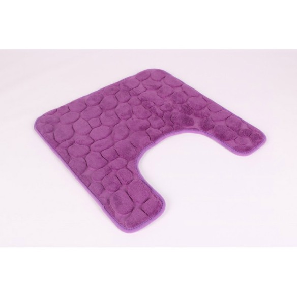 Постелка за баня 50x50 см - с мемори пяна - лилава - INTER CERAMIC ➤ топ цена ➤ dshome.bg