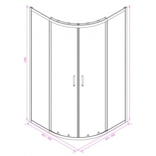 Душ кабина Лято 90x90 см INTER CERAMIC ➤ топ цена ➤ dshome.bg 2