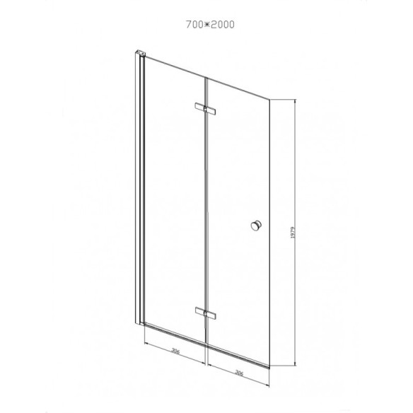 Параван за баня 70x200 см ICS 114FS/70 New INTER CERAMIC ➤ топ цена ➤ dshome.bg