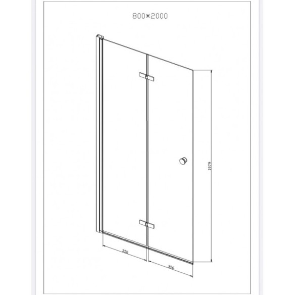 Параван за баня 80х200 см ICS 114FS/80 New INTER CERAMIC ➤ топ цена ➤ dshome.bg