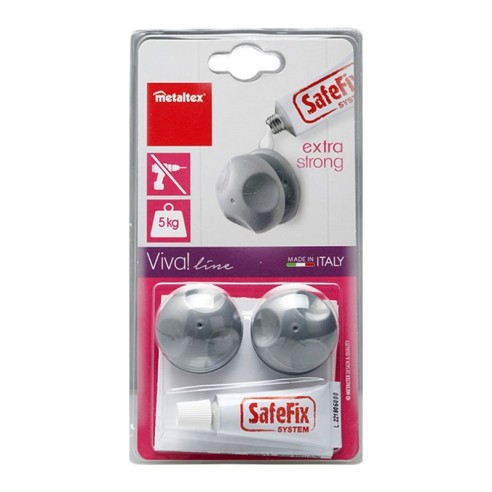 Аксесоар за закачане на етажерка 2 бр. + лепило VIVA METALTEX ➤ топ цена ➤ dshome.bg