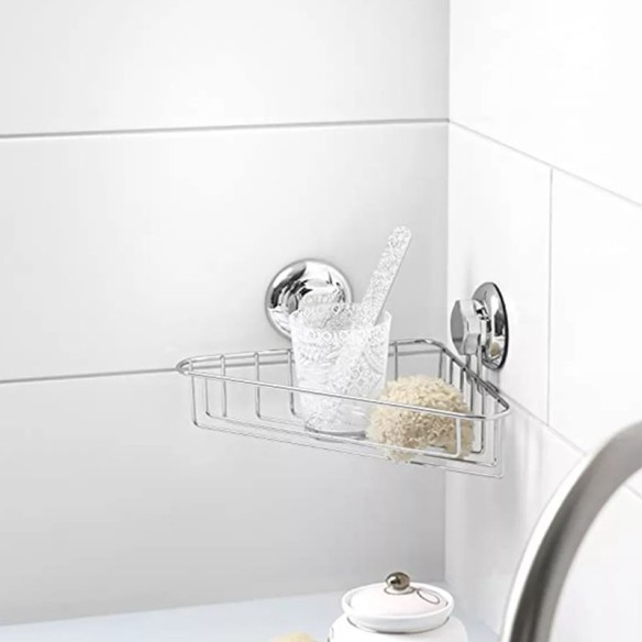 Ъглова етажерка с вакуум Bestlock Bath COMPACTOR ➤ топ цена ➤ dshome.bg