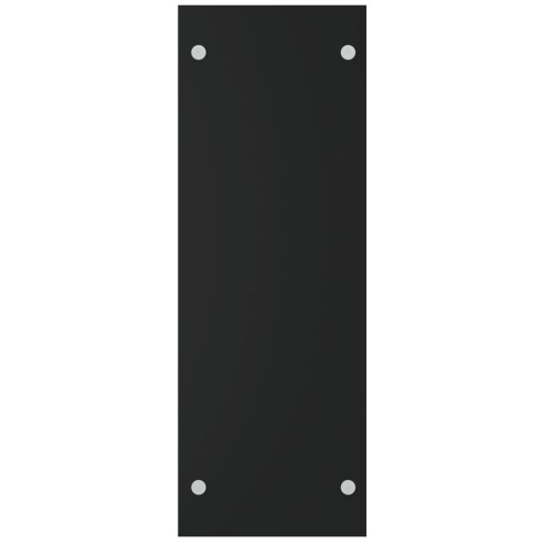 Стойка за дърва, черна, 40x35x100 см, закалено стъкло