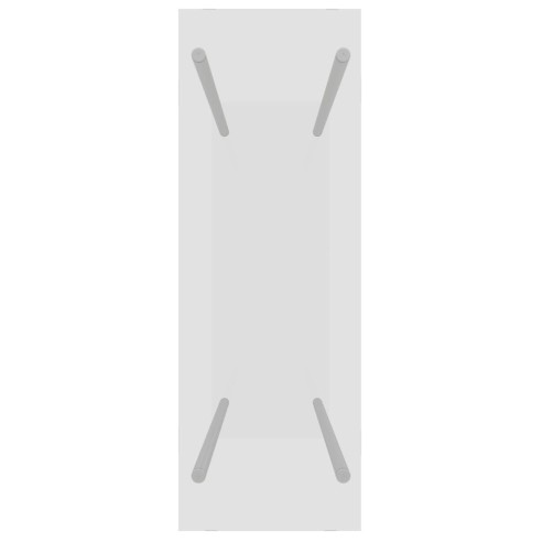 Стойка за дърва, прозрачна, 80x35x100 см, закалено стъкло