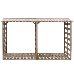 Навес за дърва за огрев, 300x90x176 cм, импрегниран бор 2