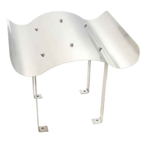 Шапка за комин, неръждаема стомана, сребриста