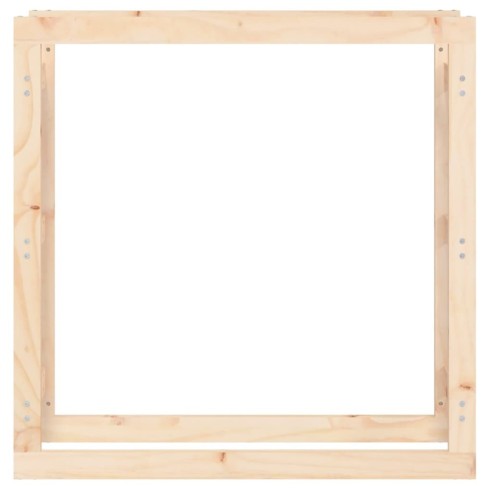 Поставка за дърва за огрев 100x25x100 см масивно дърво бор