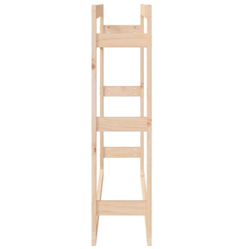 Поставка за дърва за огрев 100x25x100 см масивно дърво бор