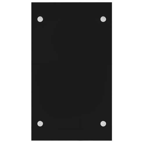 Стойка за дърва, черна, 40x35x60 см, стъкло