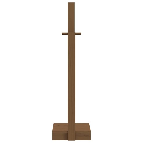 Поставка дърва за огрев меденокафява 33,5x30x110 см бор масив