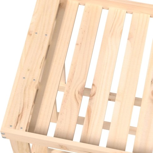 Външна поставка за дърва за огрев 108x52x74 см бор масив