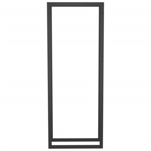 Стойка за дърва за огрев, черен мат, 50x28x132 см, стомана