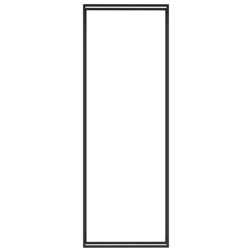 Стойка за дърва за огрев, черен мат, 110x28x312 см, стомана