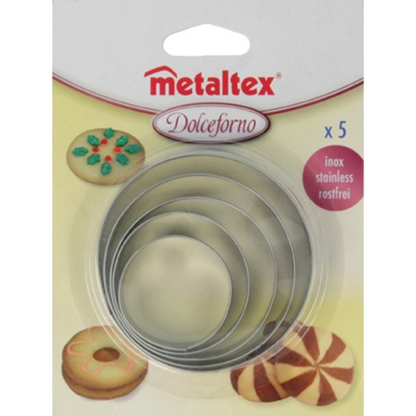 Режещи форми за сладки кръг Dolceforno METALTEX ➤ топ цена ➤ dshome.bg