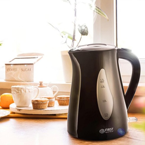 Електрическа кана 2200 W 1.7 л черна FIRST ➤ топ цена ➤ dshome.bg