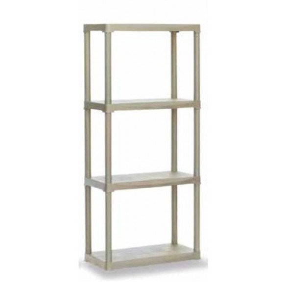 Стелаж 60х30х133 см бежов PVC 4x20 кг ➤ топ цена ➤ dshome.bg