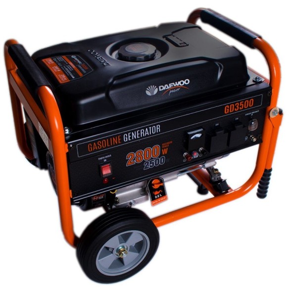 Бензинов генератор 2800 W GD3500 DAEWOO ➤ топ цена ➤ dshome.bg