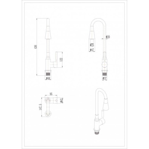 Смесител за кухня Havana Grey INTER CERAMIC ➤ топ цена ➤ dshome.bg