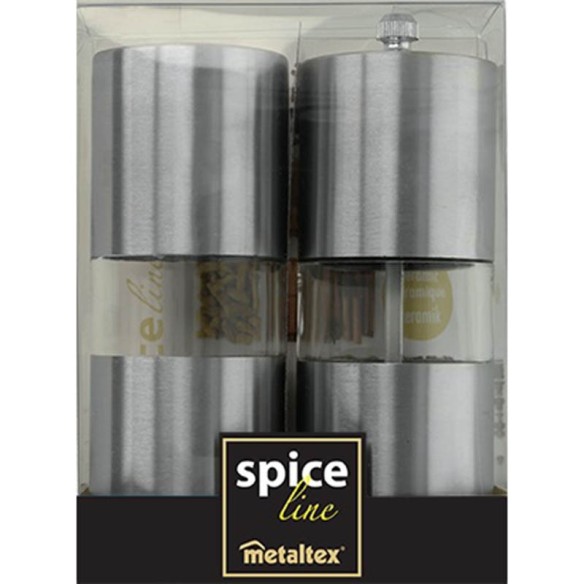 Комплект солница и мелничка за пипер Spice METALTEX ➤ топ цена ➤ dshome.bg