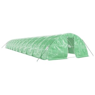 Оранжерия със стоманена рамка зелена 110 м² 22x5x2,3 м 2