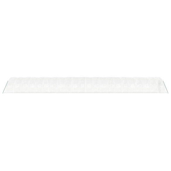 Оранжерия със стоманена рамка бяла 110 м² 22x5x2,3 м